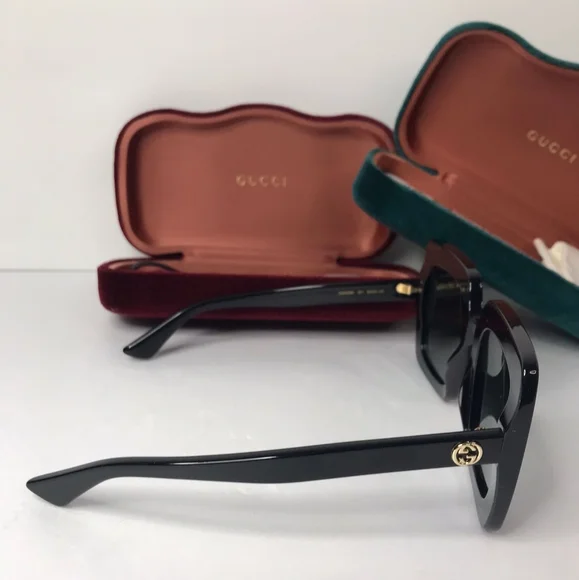 New - ? Original GG0328S 001 53Gucci 53 mm Black Sunglasses  display picture 1